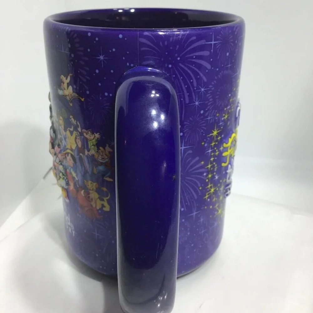 Disneyland Resort Magic Kingdom 3D Blue Mug! Collectors treasure 2013 piece NEW